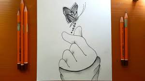 Disegni a matita facili tutorial. Disegni Facile Disegno A Matita Della Mano Con Una Bellissima Farfalla Disegno A Farfalla Youtube