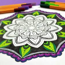 In fact you will have to be very careful and meticulous to color them without exceeding the proposed areas, and if you haven't colored a mandala before it's better that you first choose the rather simple models, with large coloring areas. Free Printable Mandala Coloring Pages For Adults Moms And Crafters