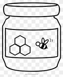 Pooh the honey bear running away from bees coloring pages : Honey Coloring Page Honey Jar Coloring Page Clipart 3748460 Pinclipart