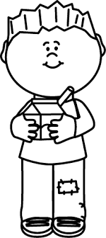 Black And White Cartoon Black And White Boy Clipart Black And White Kid Drinking Milk Clip Art Black And White Kid Drinking Milk Image In 2020 Drink Milk Black And White Clip Art