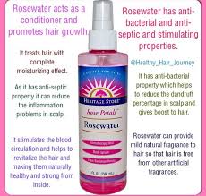 rosewater on your hair