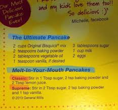 Bisquick Ultimate Pancake Recipe On Box Bisquick Pancake Recipes Bisquick Pancakes Bisquick Pancake Recipe Bisquick Recipes Breakfast