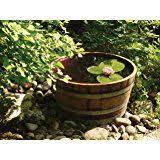 Holzfass Weinfass Halbiert Aus Eichen Holz Als Pflanzkubel Oder Miniteich Durchmesser 70cm Gartenbrunnen Pflanzen Miniteich