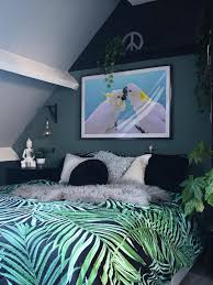 Tropical Love Birds Poster Tropical Bird Print Yellow Crested Cockatoo Couple Of Birds By The Pool Cockatoo Art Kissing Birds Wall Art In 2020 Tropical Duvet Cover Jungle Bedroom Decor Bedroom Themes