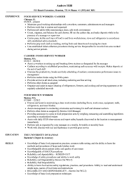 Food Service Worker Resume Samples Velvet Jobs