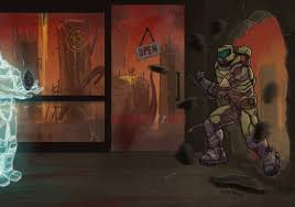 Doom Eternal Fan Art In 2020 Doom Halo Armor Slayer Meme