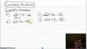 Estimating Quotients Using Compatible Numbers Estimating Quotients Compatible Numbers 5th Grade Math