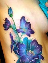 July birth flower tattoos {larkspur}. July Birth Flower Larkspur Tattoo Wiki Tattoo
