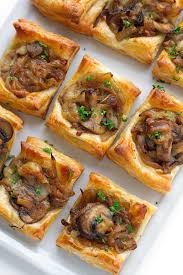 Unlike traditional pizza, this pizza is served cold with fresh veggies! Gruyere Mushroom Caramelized Onion Bites Recipe Little Spice Jar
