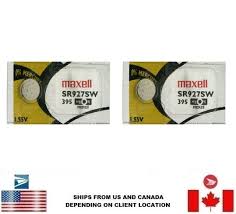 Details About 2 Pcs Maxell 395 Watch Batteries Sr927sw 927 Authorized Us Seller