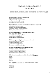 Îmi, mă, îți, ne, vă etc. Pdf Limba Romana In Grile Testul 1 Madalina Neacsu Academia Edu