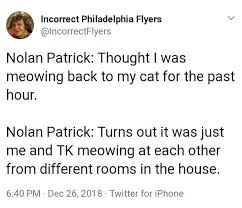 Development team behind $2.6b navy yard project makes 'unparalleled' diversity, equity and inclusion pledge. Nolan Patrick And Travis Konecny Meowing At Each Other Enough Said Nolan Patrick Travis Konecny Flyers Hockey