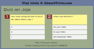 They also feel difficulty in remembering the information through old tactics. Trivia Quiz Quiz On Jojo