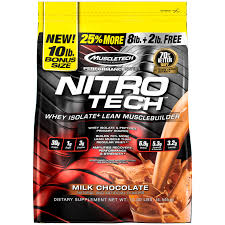 Muscletech Nitro Tech Whey Isolate Lean Musclebuilder Milk Chocolate 10 Lbs 4 54 Kg Iherb