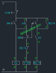 Rangkaian kontrol motor star delta otomatis dengan timer blog edukasi. Rangkaian Star Delta Manual Motor Listrik Induksi 3 Fasa