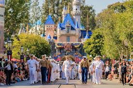 Sailors, Marines, and Coast Guardsmen Visit Disneyland, Military Flyover for Fleet Week