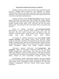 Ada banyak faedah menyertai kegiatan kokurikulum.salah satu faedah kegiatan kokurikulum ialah kita dapat memenuhkan masa lapang. Kepentingan Kegiatan Kokurikulum Di Sekolah