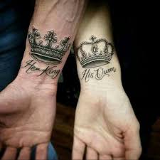50 King And Queen Tattoos For Couples Ad Cute Couple Tattoos King Tattoos Matching Tattoos