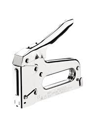 You can easily depress the lever with force to insert a staple into a wide variety of materials without needing to hammer them in afterward. T50 Heavy Duty Staple Gun Chrome Office Depot