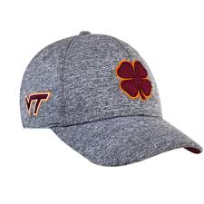 Black Clover Heather Maroon Orange Heather Virginia Tech Premium Fitted Hat