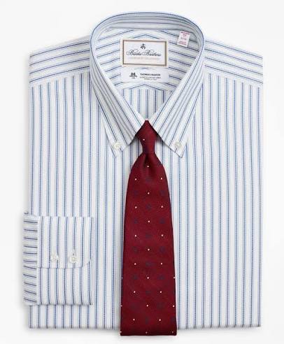 Madison fit dress shirt showing relaxed chest and body room