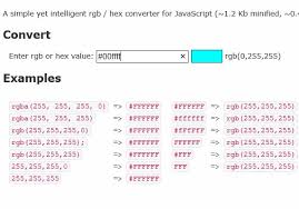 Jquery Plugin For Simple Rgb Hex Color Converter Rgbhex Free Jquery Plugins