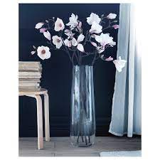 Vase rond en verre recyclé transparent. Berakna Vase Verre Transparent 65 Cm Ikea