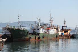 Resultado de imagen para Barcos de pesca norcoreanos en el puerto de Rasŏn."