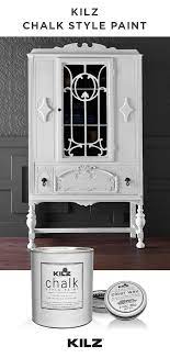 This Painted Cabinet Gets A Fresh Style Thanks To Kilz Chalk Style Paint In White Traditional Furniture White Chalk Paint Furniture Kilz Bright Paint Colors