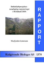 Masfjorden kommune har ledig inntil 100 % stilling frå 1.4 2021 som biblioteksjef. Bekkekloftprosjektet Naturfaglige Registreringer I Hordaland 2009 Masfjorden Kommune Radgivende Biologer
