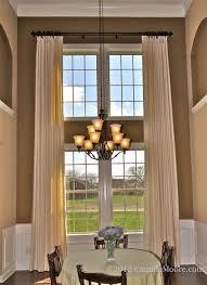 Pleated 2 Story Drapery Window Treatments Living Room Living Room Windows Large Windows Living Room