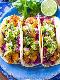 Shrimp, of course, is a given. Grilled Shrimp Tacos With Avocado Salsa The Girl Who Ate Everything
