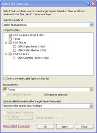 Using Select By Location Help Arcgis For Desktop
