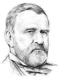 President Ulysses S Grant Drawing By Greg Joens