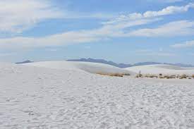White sands national monument is a fascinating place in new mexico. Wanderweg Im White Sands National Monument