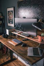 Glad I Invested In Our Home Office Before The Lockdown My Wfh Station Sorry No Rgb Home Office Setup Home Studio Setup Office Interior Design