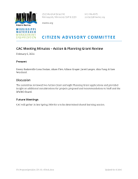 MWMO CAC Meeting Minutes