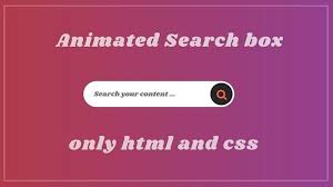 Search Box Animation Html Css Css Animation Html Css