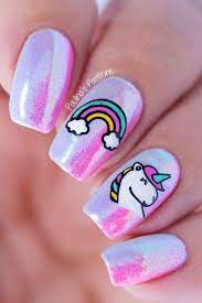 Sería una tragedia que ninguna chica merece vivir. 23 Cute Uniqorn Nail Art Designs For Kids Unicorn Nails Designs Nail Art For Kids Unicorn Nail Art