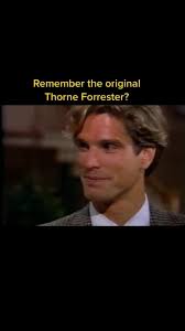 When John McCook had dark hair and Clayton Norcross was Thorne Forrester  #goldenageofsoaps #fyp #80s #genx #boldandbeautiful