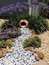 Simple Garden Landscape Ideas In 2020 Rock Garden Design Rock Garden Landscaping River Rock Landscaping