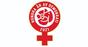 Wir sind dem liberalen gedankengut verpflichtet und geben dem mittelstand eine liberaler mittelstand e.v. 100 Ar Av Demokrati Pa Forsta Maj Jubileumsmarke Ute Nu S Kvinnor