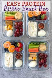 Easy Protein Bistro Snack Box Recipe Healthy Protein Snacks Healthy Snacks Recipes Meal Prep Snacks