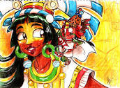Mayahuel y Quetzalcoatl by yuramec on DeviantArt