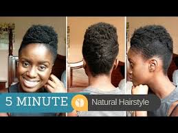 Some women have pin straight hair, and they can totally get many hair cuts depending on their risk appetite. Simple 5 Minute Natural Hairstyle For Short To Medium Lenght Hair Youtube