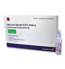 Bupivakain sinir zarı boyunca sodyum iyonlarının geçirgenliğini engelleyerek. Ù‡ÙŠÙÙŠ Ù…Ø§Ø±ÙƒÙŠÙ† Marcain Heavy Ù„Ø­Ø§Ù„Ø§Øª Ø§Ù„ØªØ®Ø¯ÙŠØ± Ø§Ù„Ø´ÙˆÙƒÙŠ Ø³ÙˆÙ‚ Ø§Ù„Ø¯ÙˆØ§Ø¡