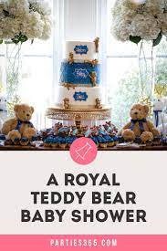 A Royal Teddy Bear Baby Shower Theme Is So Much Fun For A Baby Boy Or Girl Check Out This Baby Bear Baby Shower Bear Baby Shower Theme Teddy Bear
