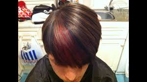 If your hair is light, try a golden, caramel brown. Hair Colour Make Over Red And Black Lowlights And Slices Youtube