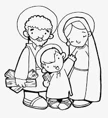 Dibujos Catolicos Familia De Jesus Sagrada Familia Jesus Para Colorear
