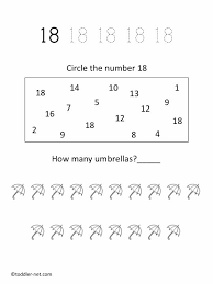 Number 18 Worksheet Number 18 Printable Numbers Teaching Numbers